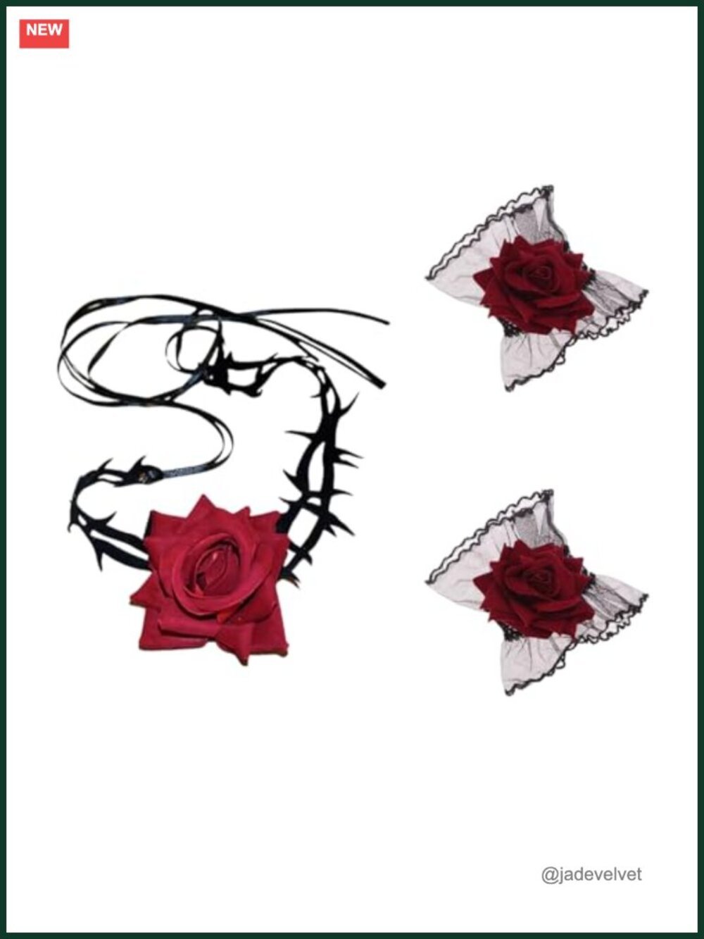 Lace Fingerless Gloves Wrist Cuffs Set Victorian Gothic Costume Accessories